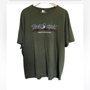 East Coast PEI Moss Green Graphic T-Shirt Large